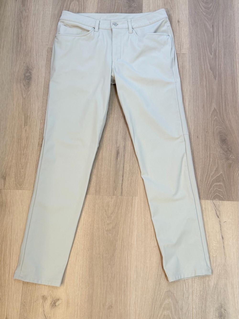 Lululemon Men’s Pant ABC Slim Fit Beige 5 Pocket Sz 32 Casual Business